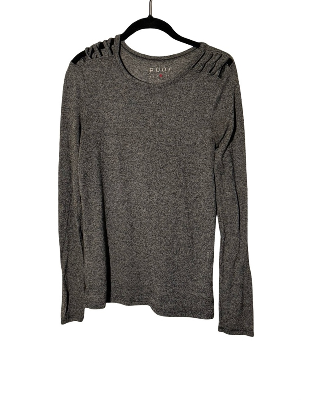 Poof Size Large Gray Long Sleeve Top